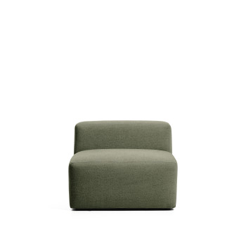 Puf Blok de chenilla marrón de 90 cm con certificación FSC Mix.