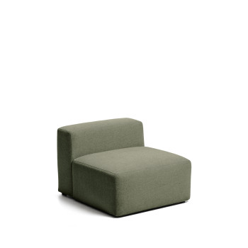 Puf Blok de chenilla marrón de 90 cm con certificación FSC Mix.