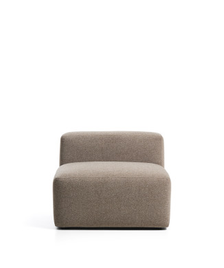 Puf Blok de chenilla marrón de 90 cm con certificación FSC Mix.