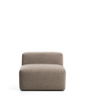 Puf Blok de chenilla marrón de 90 cm con certificación FSC Mix.