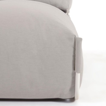 Puf modular cuadrado para sofá de salón al aire libre