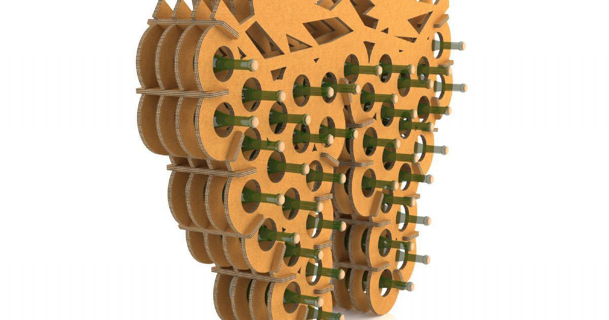 PPOCHI CHINA CARTON CLUSTER WALL PORTABOTELLAS