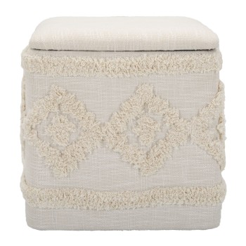 CONTENEDOR DAMASCO CUADRADO PUFF