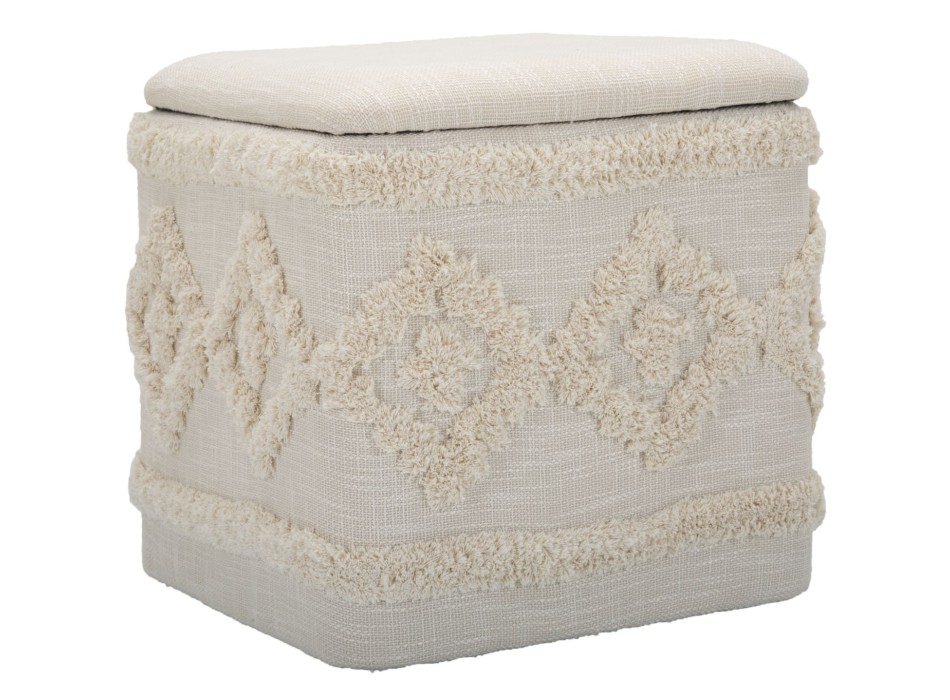 CONTENEDOR DAMASCO CUADRADO PUFF