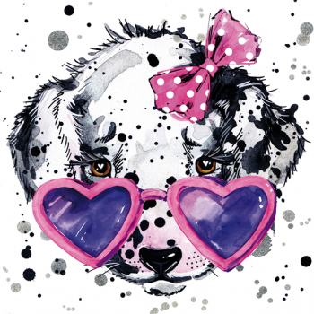 Cuadro PERRO CORAZON GAFAS G2366 PINTDECOR