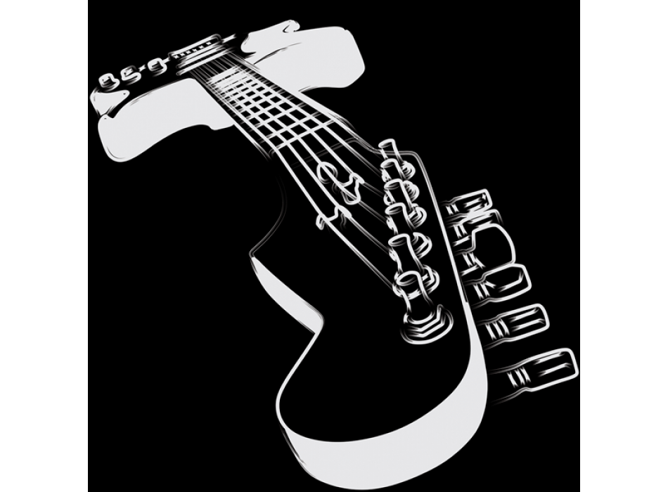 Cuadro GUITARRA BLANCO Y NEGRO G1482 PINTDECOR