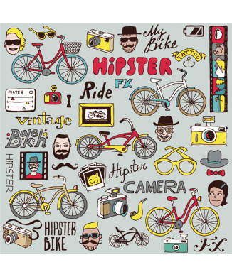 Cuadro HIPSTER BIKE G1638 PINTDECOR