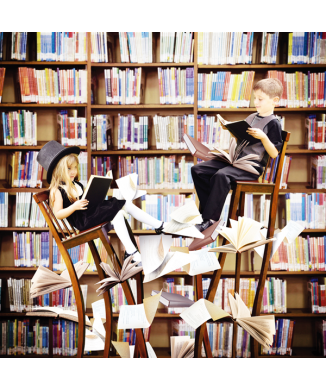 Cuadro EN LA BIBLIOTECA G1598 PINTDECOR