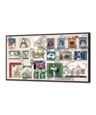 Cuadro SELLOS BRILLANTES DEL MUNDO GL3464 PINTDECOR