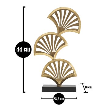 ESCULTURA TRIPLE DE HOJAS