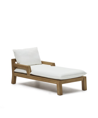 Tumbona Forcanera en teca maciza.