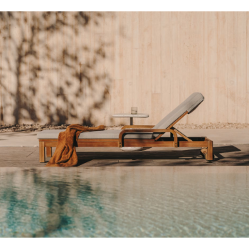 Tumbona Sonsaura en madera maciza FSC 100% eucalipto