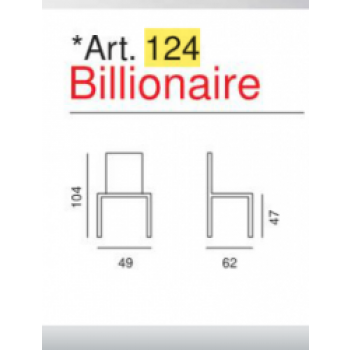 SILLA 124 BILLIONAIRE- 124 BILLIONAIRE BRILL LA SILLA