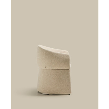 Silla Bosca en chenilla beige