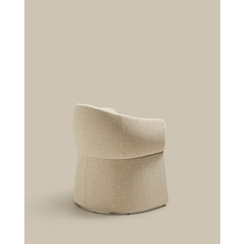 Silla Bosca en chenilla beige