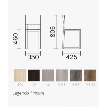 SILLA BRERA 380 PEDRALI