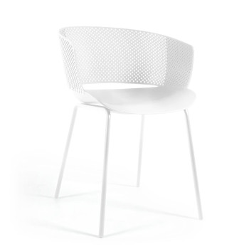 Silla de exterior blanca 100% Yeray