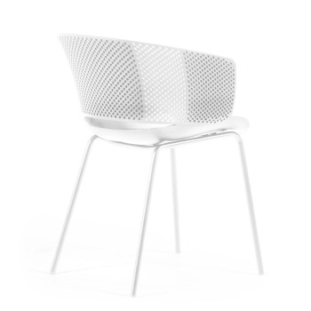 Silla de exterior blanca 100% Yeray