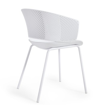 Silla de exterior blanca 100% Yeray