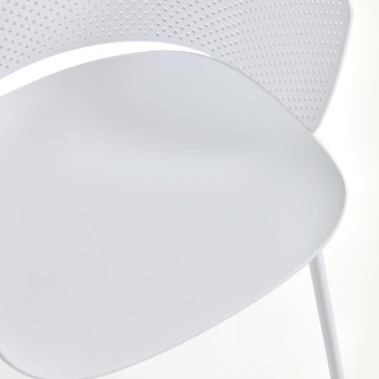 Silla de exterior blanca 100% Yeray