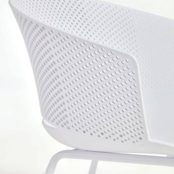Silla de exterior blanca 100% Yeray