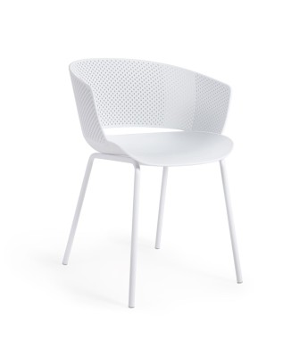 Silla de exterior blanca 100% Yeray