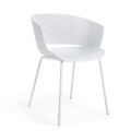 Silla de exterior blanca 100% Yeray
