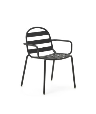 Silla de exterior Joncols en aluminio pintado