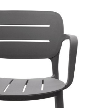 Silla de exterior de plástico Morella