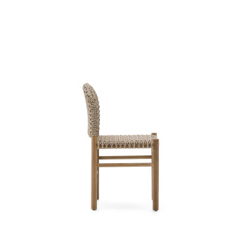 Silla de exterior Tavira en madera maciza de teca
