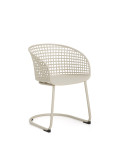 Silla de exterior Tenaro de plástico con estructura de acero.