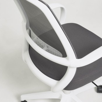 Silla de escritorio Melva, gris