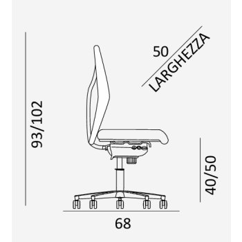 Silla de oficina King C102 COMEL
