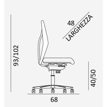 Silla de oficina King N02 COMEL