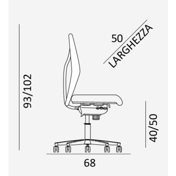 Silla de oficina King N102 COMEL