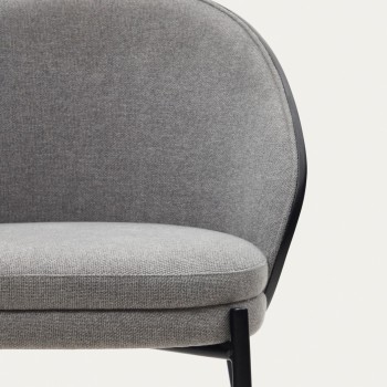 Silla Eamy en chapa de fresno gris claro