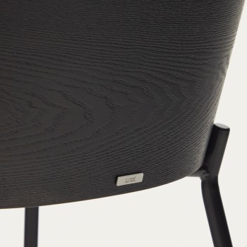 Silla Eamy en chapa de fresno gris claro