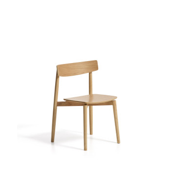 Silla Evera en chapa de roble con acabado