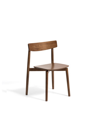 Silla Evera en chapa de roble con acabado