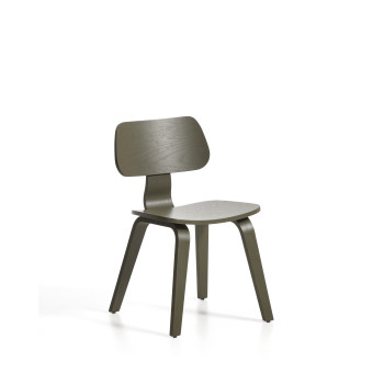 Silla Gena en chapa de roble con acabado
