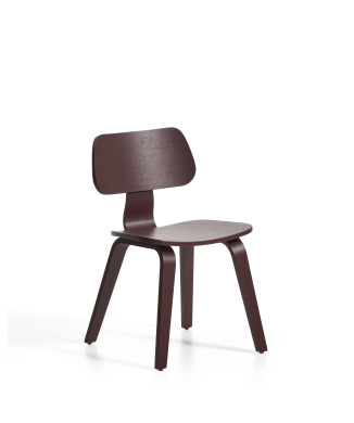 Silla Gena en chapa de roble con acabado