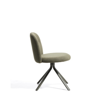 Silla giratoria Arino en chenilla