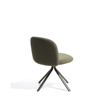 Silla giratoria Arino en chenilla