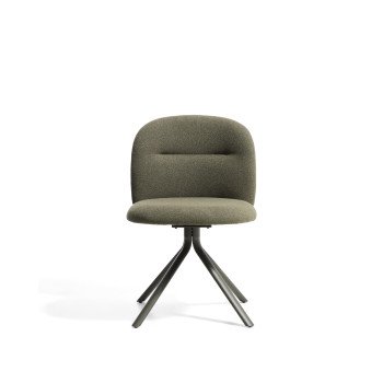 Silla giratoria Arino en chenilla