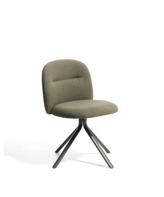 Silla giratoria Arino en chenilla