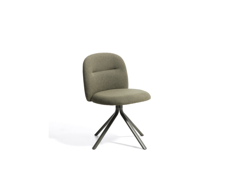 Silla giratoria Arino en chenilla
