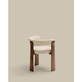 Silla de chenilla de tres patas color granito