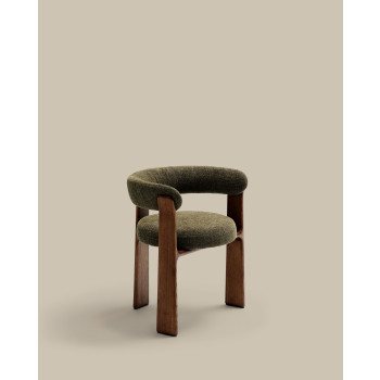 Silla de chenilla de tres patas color granito