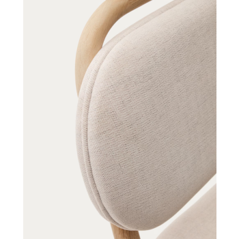 Silla Helda en chenilla y roble macizo LA FORMA