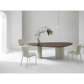 Silla de cuero GAIA Julia Italia